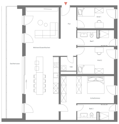 Beispiel: Penthousewohnung