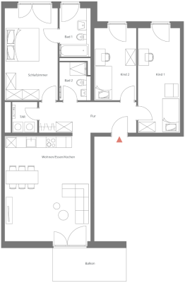 Beispiel: 4-Zimmer-Wohnung