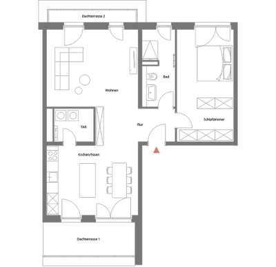 Beispiel: 2-Zimmer-Wohnung